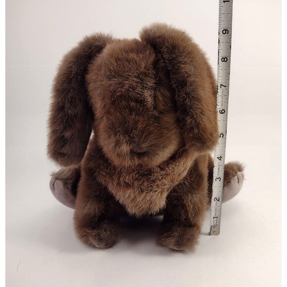 GUND Plush Brown Bunny Rabbit Realistic Stuffed Animal Toy Soft Vintage 1985 - Picture 10 of 10